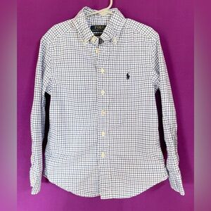 Polo by Ralph Lauren Boys White Checkered Shirt